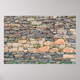 Affiche arrière - plan de la texture murale en pierre phot