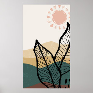 Affiche arrière - plan de montagne Abstrait