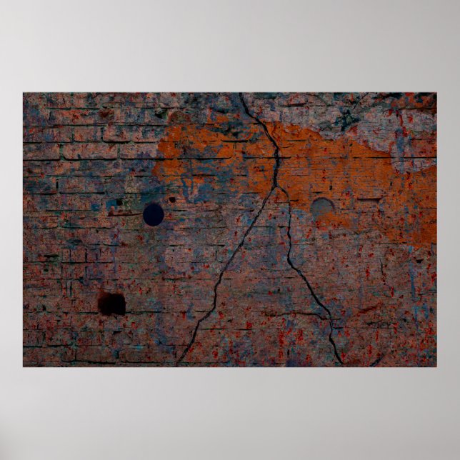 Affiche Arrière - plan de mur gris couleur. Différents pat (Devant)