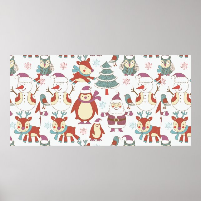 Affiche Arrière - plan de Noël (Devant)