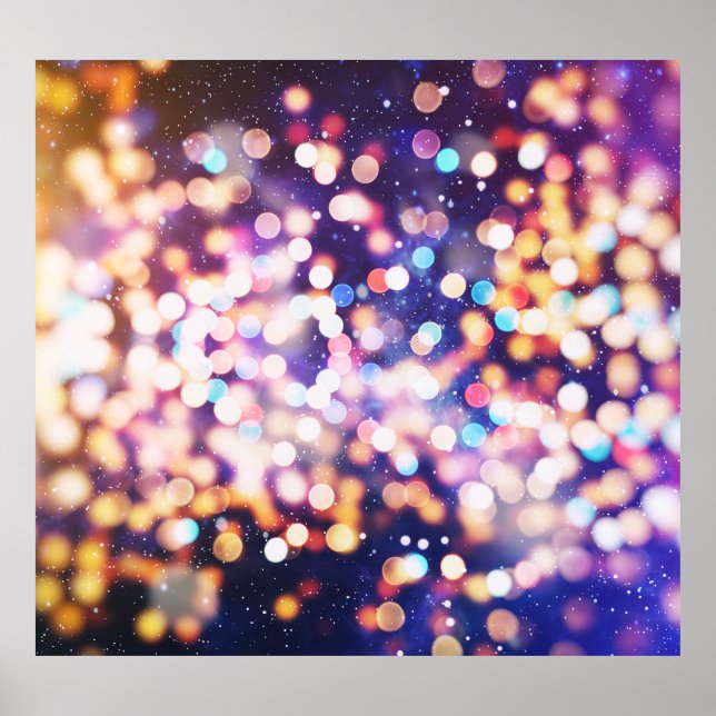 Affiche Arrière - plan de Noël : parties scintillant de va (Devant)