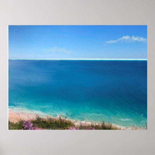 Affiche Arrière - plan de paradis tropical pour les appels (Devant)