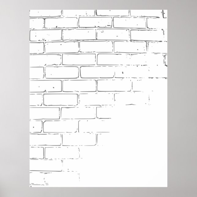 Affiche Arrière - plan de texture murale de briques (Devant)