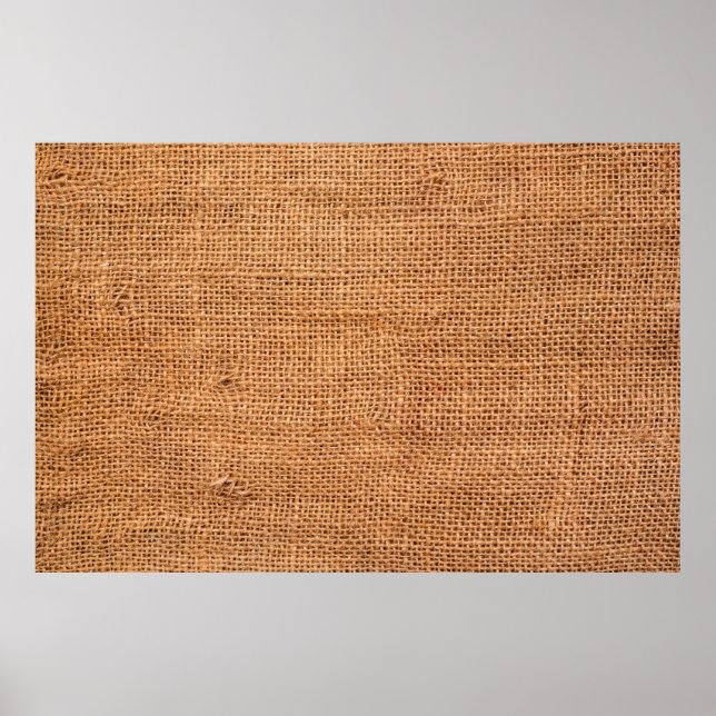 Affiche arrière - plan de tissu de burlap Brown ou tissu d (Devant)