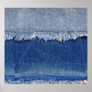 Affiche Arrière - plan de tissu Denim Jeans déchiré