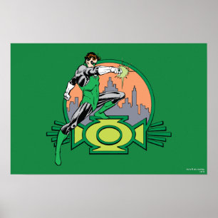 Affiche Arrière - plan et logo de Green Lantern City