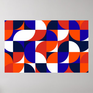 Affiche Arrière - plan géométrique murale. Une entreprise 