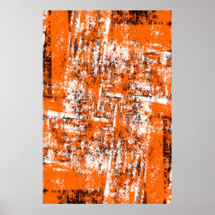 Affiche Arrière - plan grunge brun foncé. Noir blanc orang