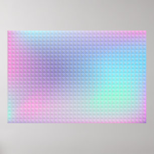 Affiche Arrière-plan holographique. Bogue d'hologramme. Mu
