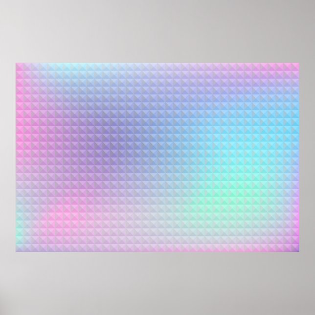 Affiche Arrière-plan holographique. Bogue d'hologramme. Mu (Devant)