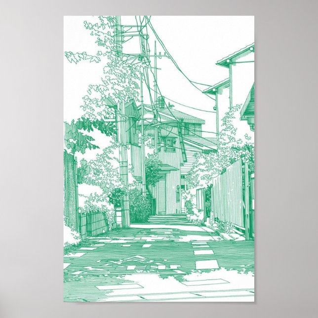 Affiche Arrière - plan manga 01 (Devant)