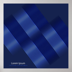 Affiche arrière - plan moderne lumineux, objets géomérique