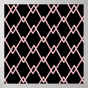 Affiche Arrière - plan motif rayé zigzag coloré. Illusion