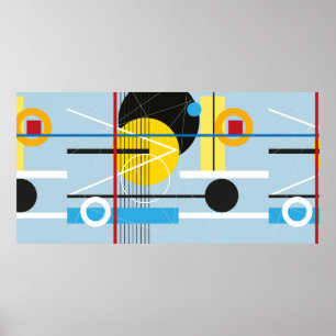 Affiche arrière - plan multicolore Abstrait de l'objet géo