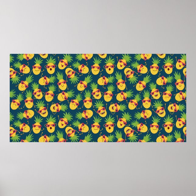 Affiche Arrière - plan sans couture à doodé à la main avec (Devant)