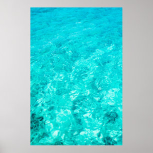 Affiche Arrière - plan turquoise de la piscine d'eau