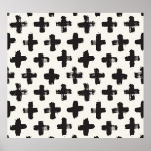 Affiche Arrière - plan vintage de pointes de brosse Abstra