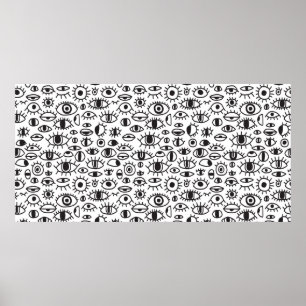 Affiche arrière - plan vintage dessiné à la main sans cout