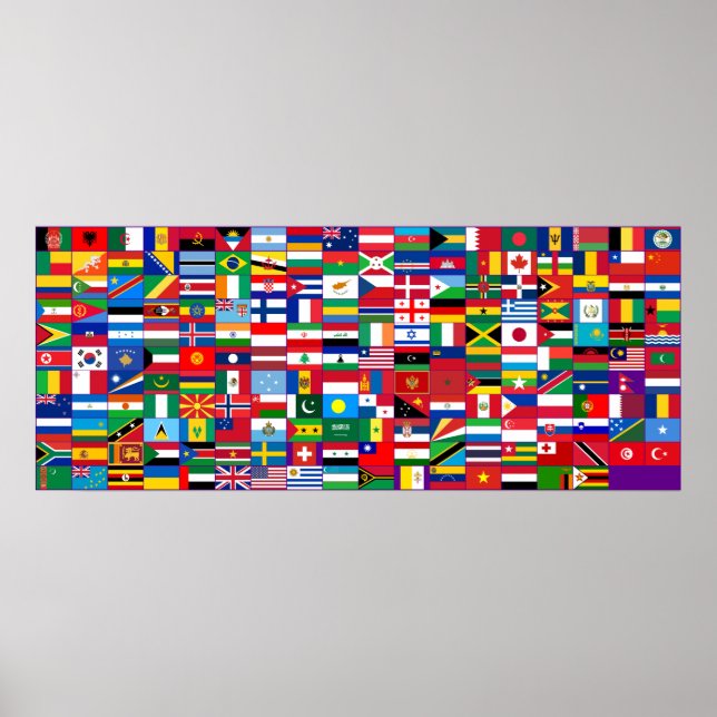 Affiche Arrière - plan World Flags (Devant)
