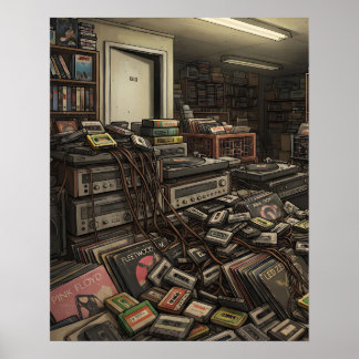 Affiche Arrière-salles liminaires inspirées de la musique