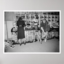 Arrière-scène Mark Foy Fashion Show vers 1947