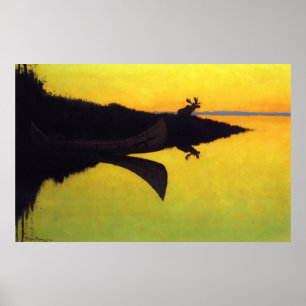 Affiche Arrivée à l'appel ~ Frederic Remington