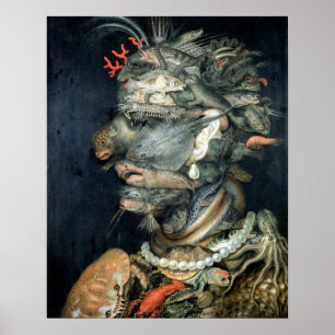 Affiche Arrosez, (huile sur la toile), Arcimboldo,