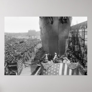 Affiche Arsenal de la marine de Brooklyn, 1908