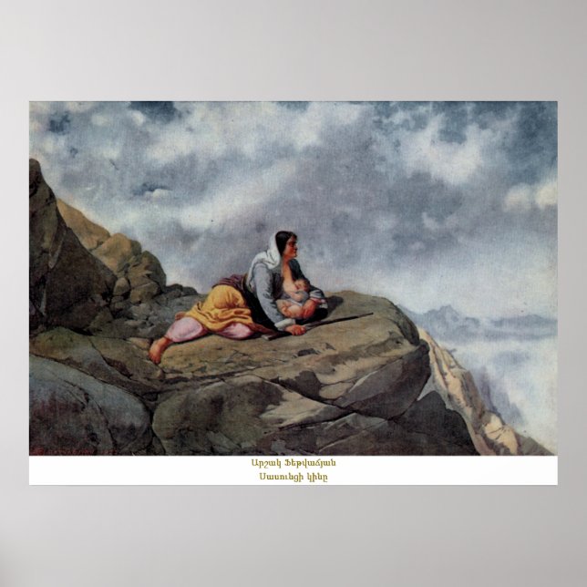 Affiche Arshak Fetvadjian, Sasuntsi Kin (Devant)