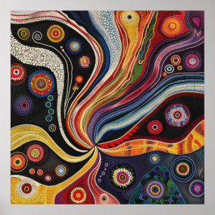 Affiche Art aborigène australien