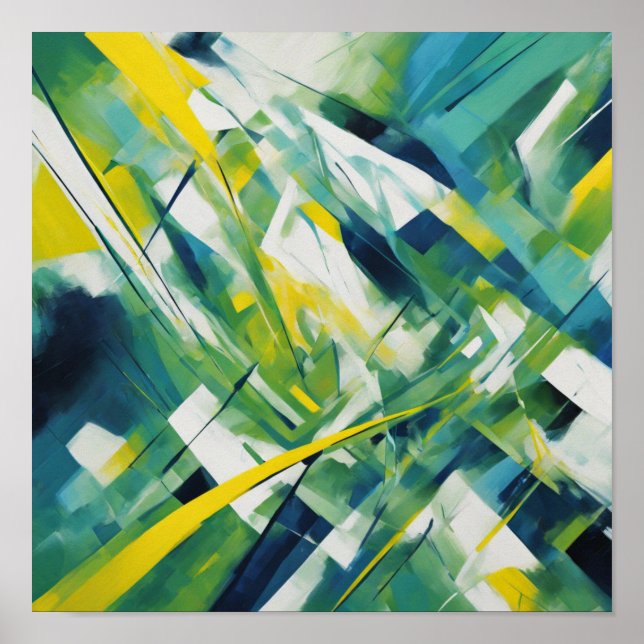 Affiche art Abstrait (Devant)