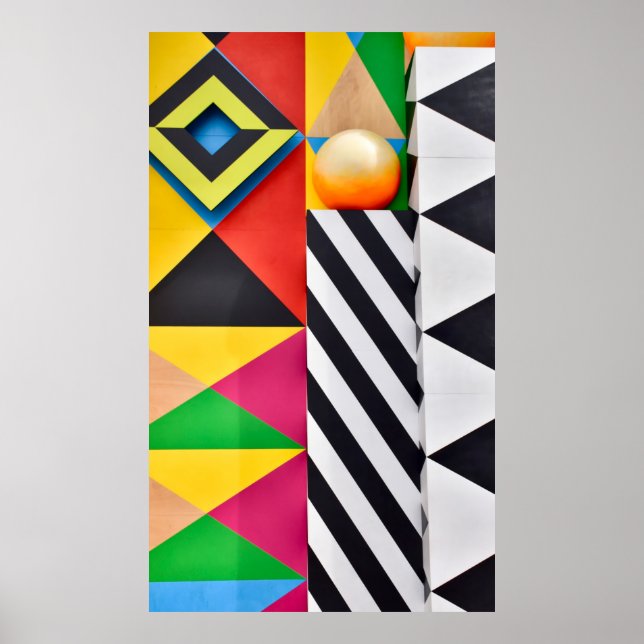 Affiche art Abstrait (Devant)