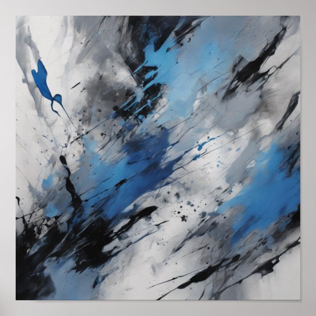 Affiche art Abstrait (Devant)
