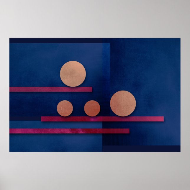 Affiche Art Abstrait 006 (Devant)