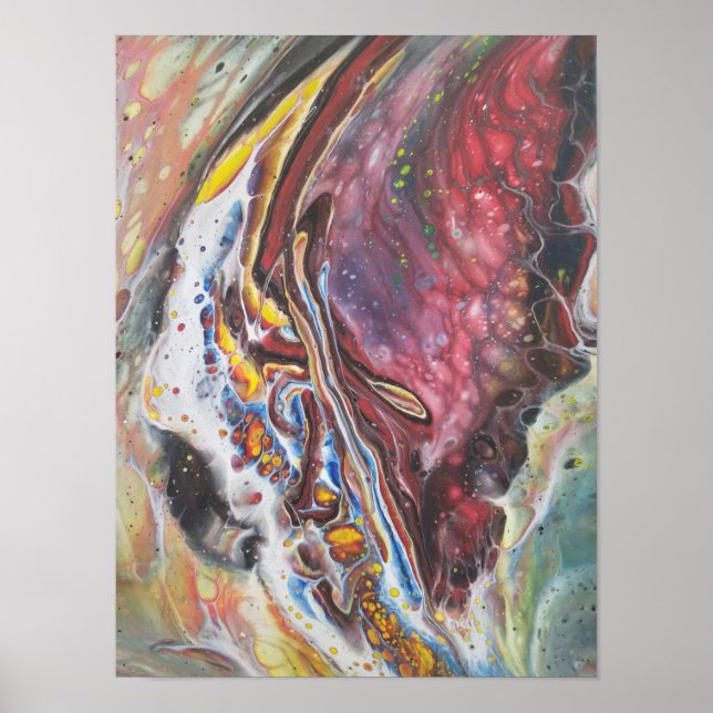 Affiche Art Abstrait - Aile de papillon (Devant)