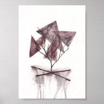 Art abstrait aquarelle de la mort