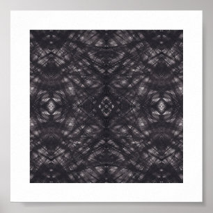 Affiche Art abstrait aquarelle noir sombre de la mort