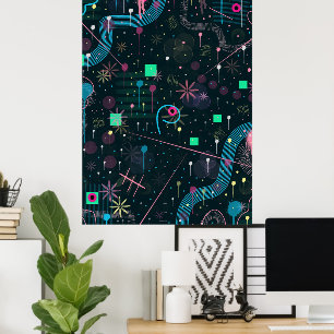 Affiche Art abstrait : Cieux d'hiver