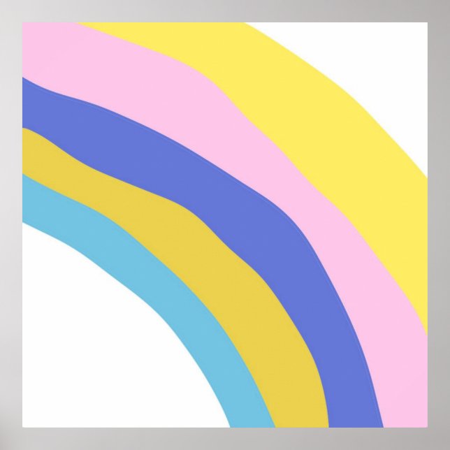 Affiche art abstrait coloré (Devant)