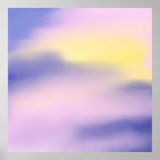 Affiche art abstrait coloré (Devant)