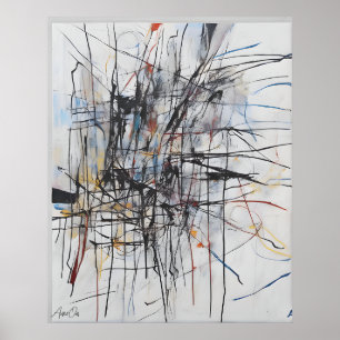 Affiche Art Abstrait Contenu AI