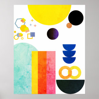 Affiche Art Abstrait de forme libre