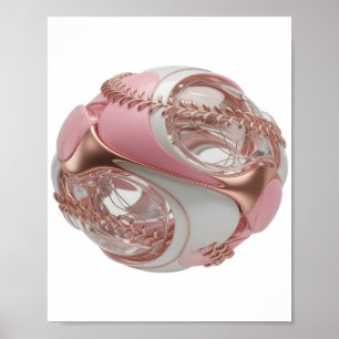 Affiche ART ABSTRAIT Design Moderne Argent Clair