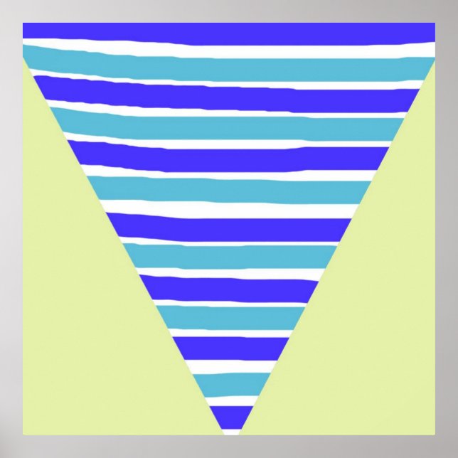 Affiche art abstrait géométrique (Devant)