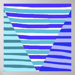 Affiche art abstrait géométrique