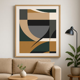Affiche Art Abstrait géométrique moderne
