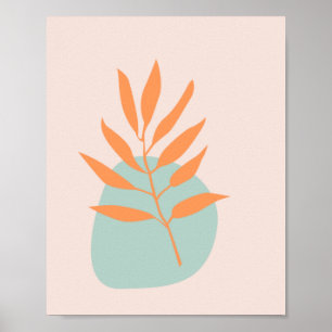 Affiche Art Abstrait minimaliste Boho Pastel