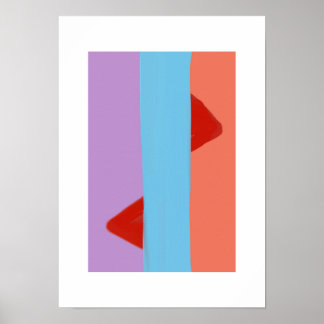 Affiche Art abstrait minimaliste par RRW #8, 2026.