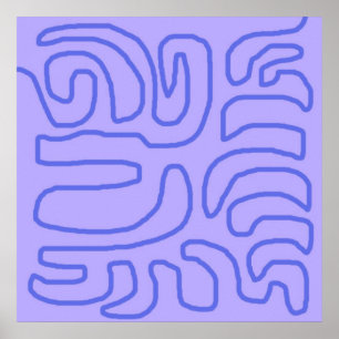 Affiche art abstrait moderne
