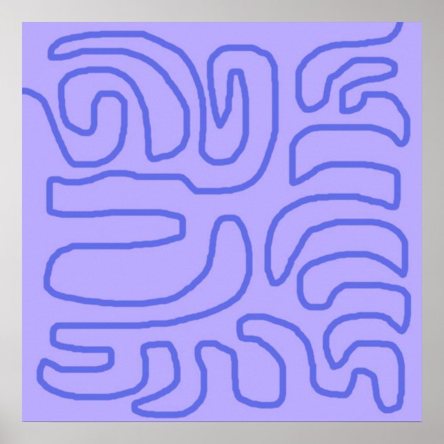 Affiche art abstrait moderne (Devant)
